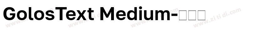 GolosText Medium字体转换